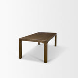 Kendrix Dark Brown Oak Wood Extendable Rectangular Dining Table by Mercana at Eve Furniture