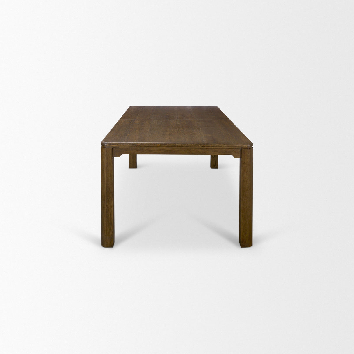 Kendrix Dark Brown Oak Wood Extendable Rectangular Dining Table by Mercana at Eve Furniture