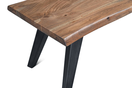 Kennedy 54" Bench in Smoked Acacia by Home Trends & Design at Eve Furniture