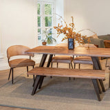 Kennedy 68" Dining Table in Smoked Acacia by Home Trends & Design at Eve Furniture
