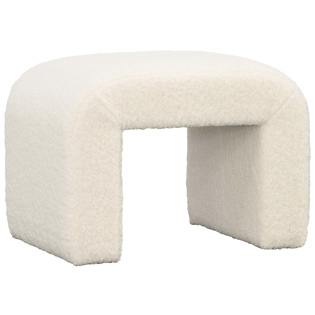 Kenneth Small Bench, Cream by Dovetail at Eve Furniture