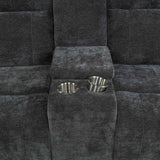 Kennett Dark Grey Chenille Upholstered Power Reclining Loveseat by Coaster at Eve Furniture
