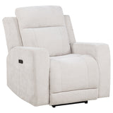 Kennett Ivory 3-piece Chenille Power Reclining Sofa Set by Coaster at Eve Furniture