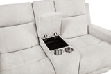 Kennett Ivory 3-piece Chenille Power Reclining Sofa Set by Coaster at Eve Furniture