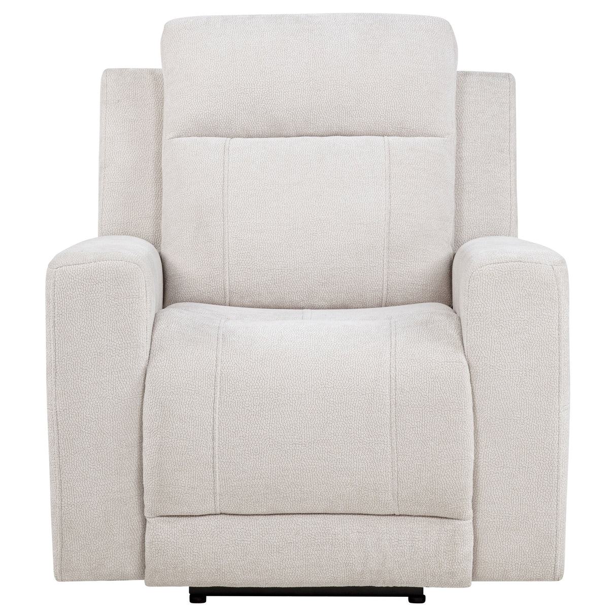 Kennett Ivory Chenille Upholstered Power Recliner Chair by Coaster at Eve Furniture