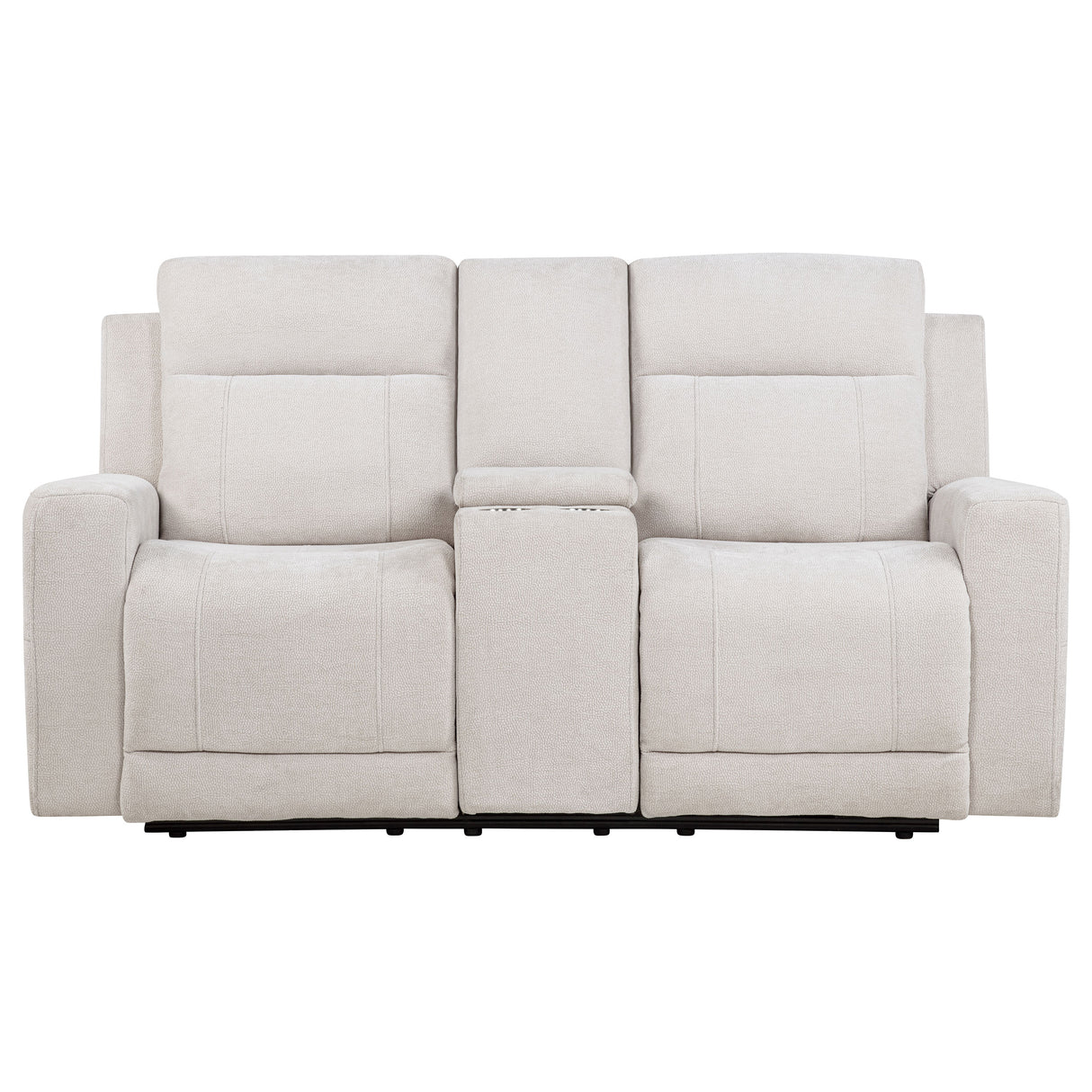 Kennett Ivory Chenille Upholstered Power Reclining Loveseat by Coaster at Eve Furniture