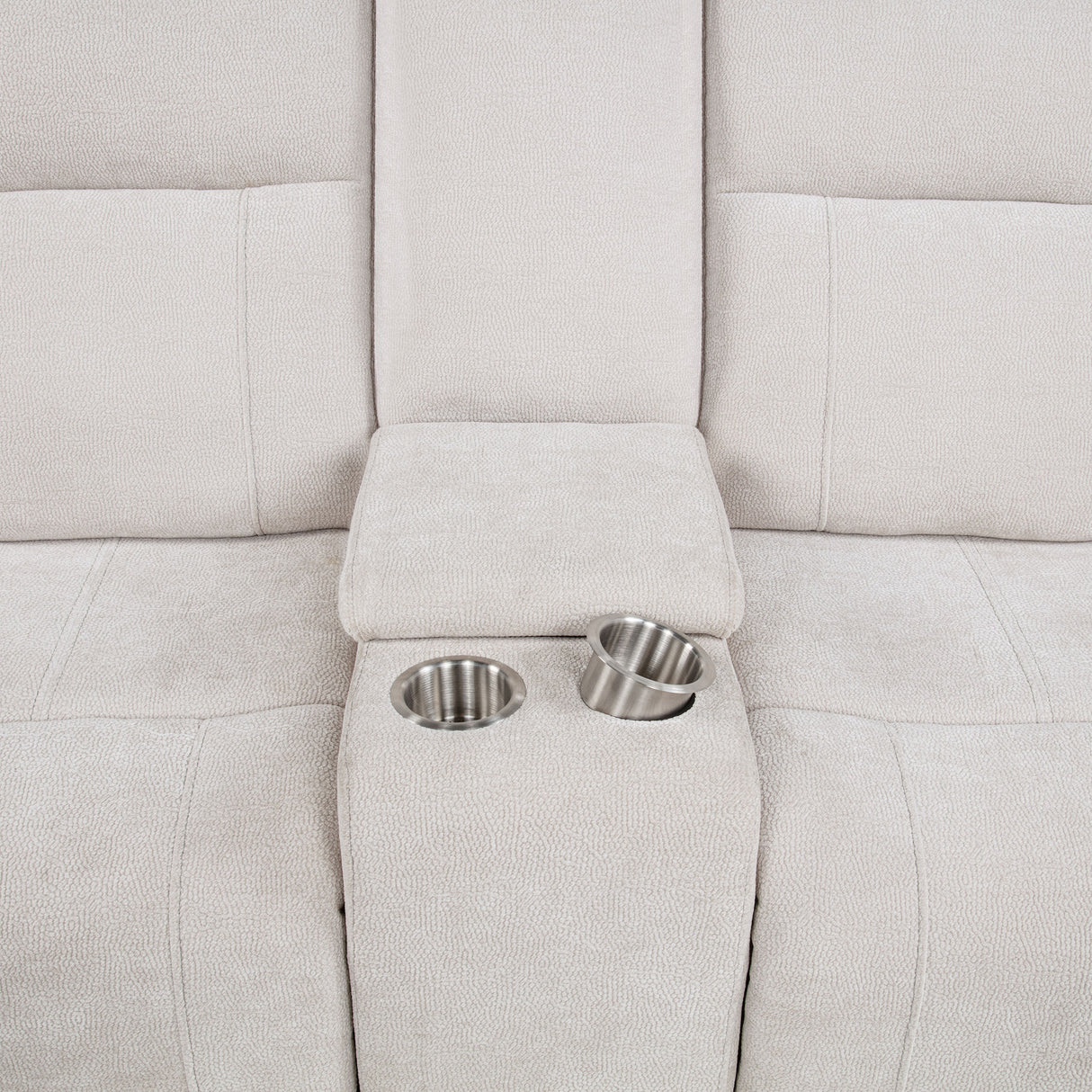 Kennett Ivory Chenille Upholstered Power Reclining Loveseat by Coaster at Eve Furniture