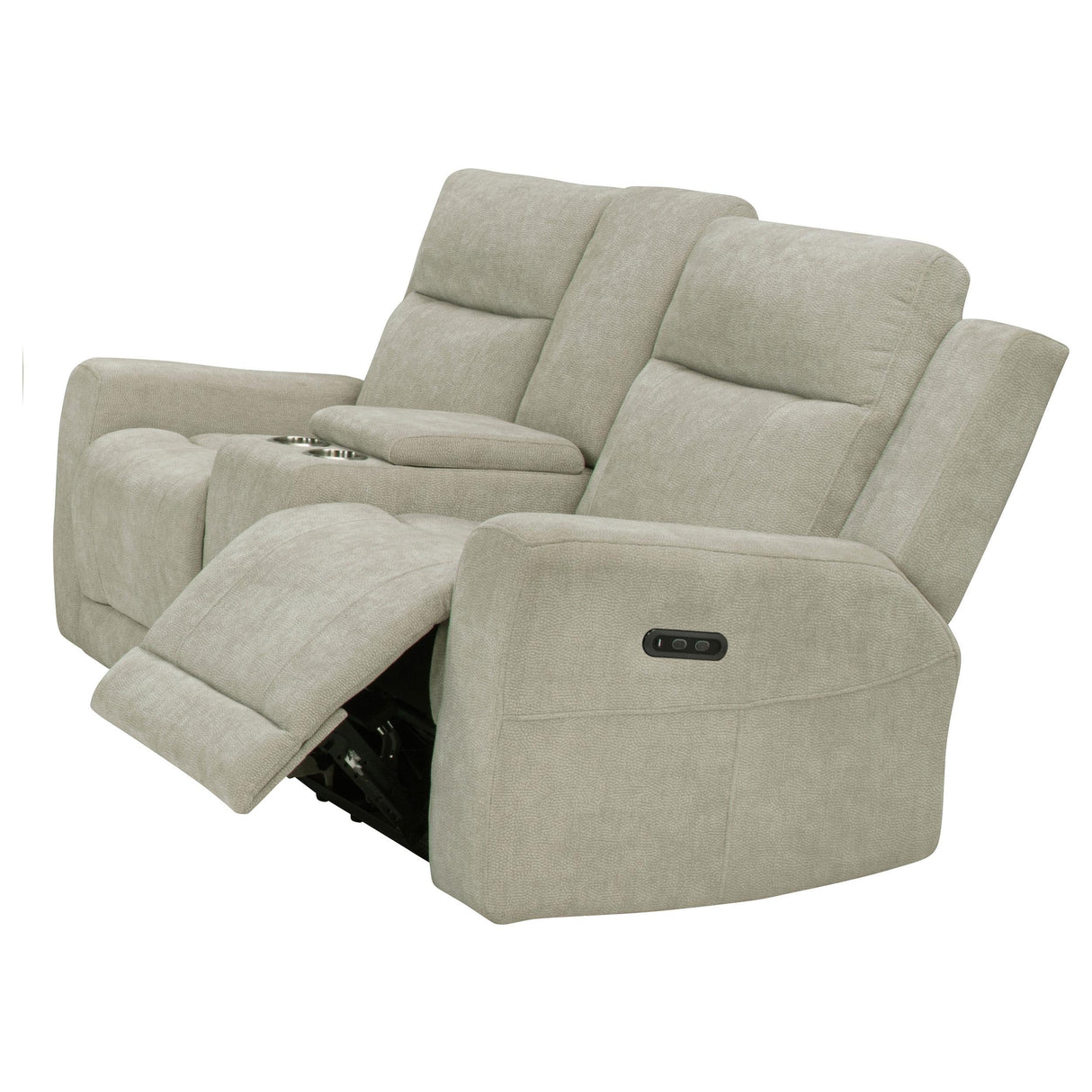 Kennett Ivory Chenille Upholstered Power Reclining Loveseat by Coaster at Eve Furniture