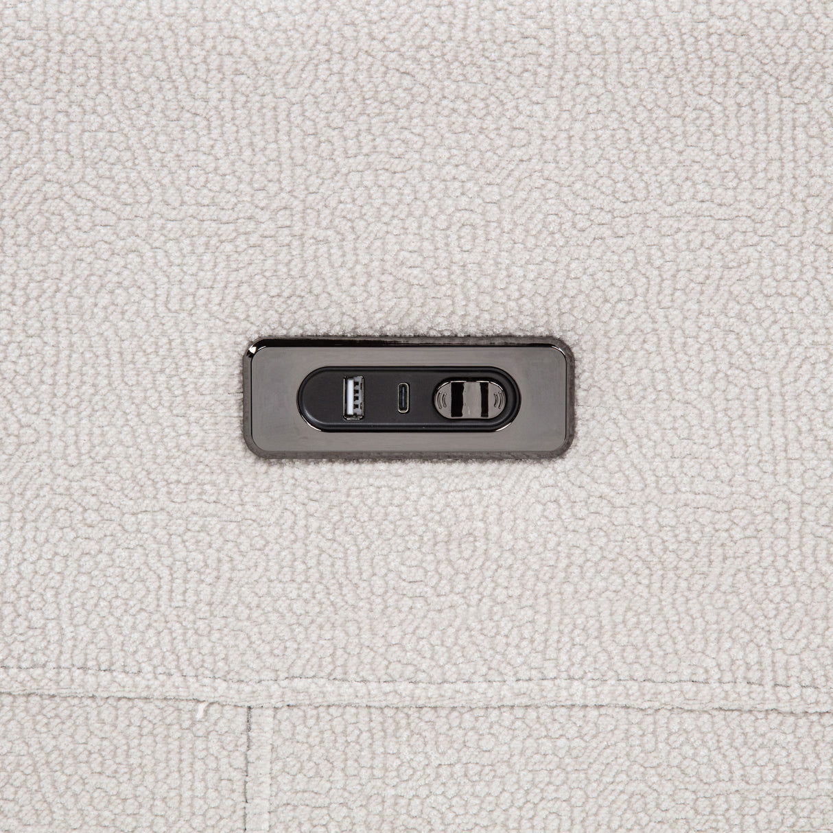 Kennett Ivory Chenille Upholstered Power Reclining Sofa by Coaster at Eve Furniture