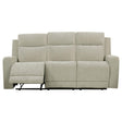 Kennett Chenille Upholstered Power Reclining Sofa Ivory by Coaster at Eve Furniture