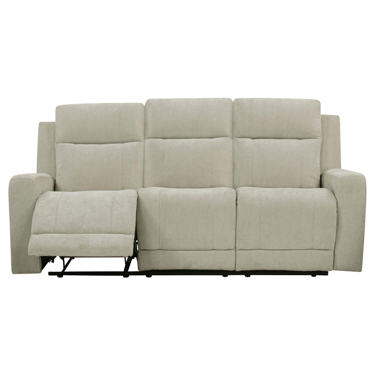Kennett Chenille Upholstered Power Reclining Sofa Ivory by Coaster at Eve Furniture