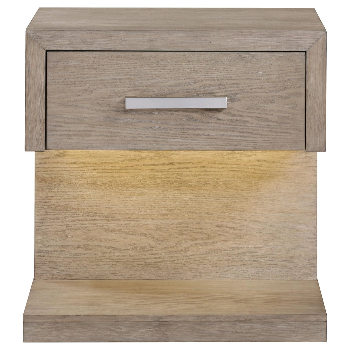 Kenora Barley Brown 1-drawer Nightstand Bedside Table by Coaster at Eve Furniture