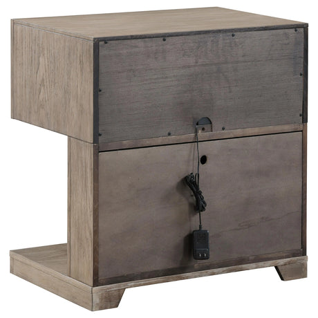 Kenora Barley Brown 1-drawer Nightstand Bedside Table by Coaster at Eve Furniture