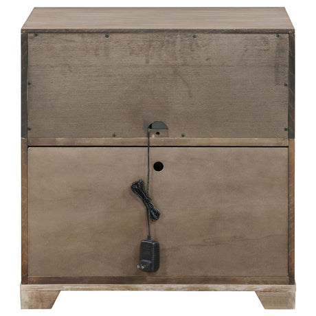 Kenora Barley Brown 1-drawer Nightstand Bedside Table by Coaster at Eve Furniture