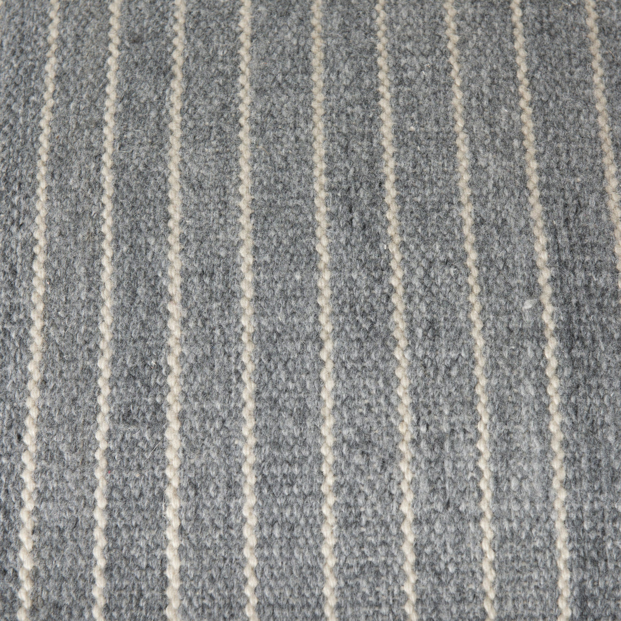 Kensie Large Blue Striped Pouf by Mercana at Eve Furniture