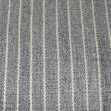 Kensie Large Blue Striped Pouf by Mercana at Eve Furniture