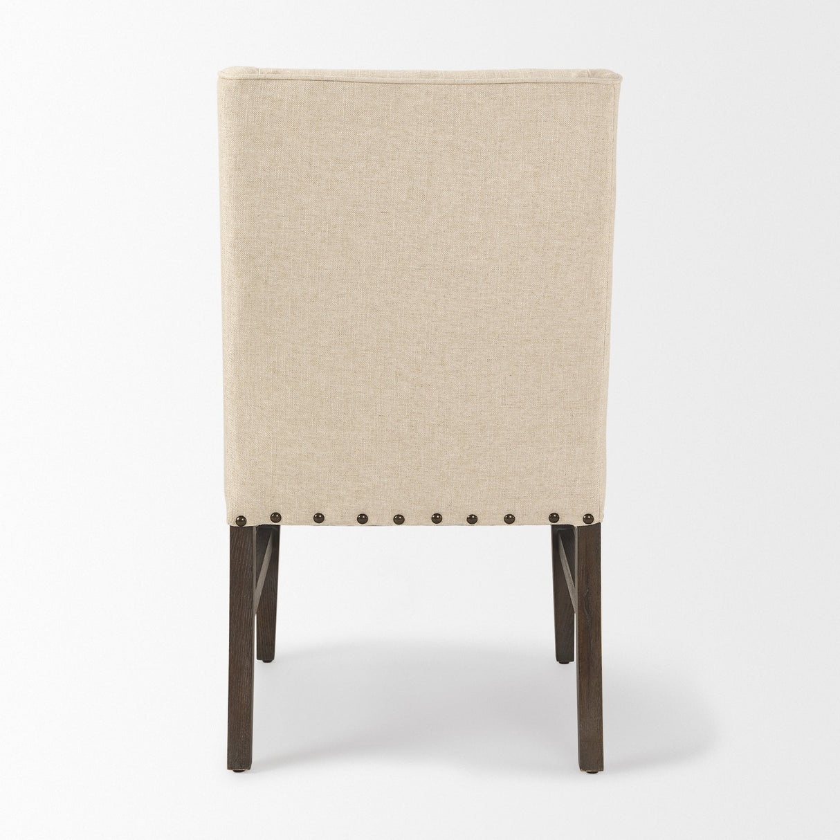 Kensington I Cream Fabric and Solid Wood Dining Chair by Mercana at Eve Furniture