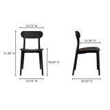 Kent Black Outdoor Dining Chair (Set of 2) by Moe's Home at Eve Furniture