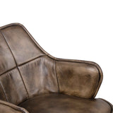 Kent Swivel Desk Chair in Antique Whiskey Leather by Home Trends & Design at Eve Furniture