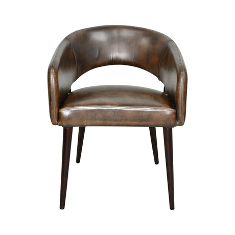 Kent Turner 23" Dining Chair in Antique Whiskey with Walnut Legs, Set of 2 by Home Trends & Design at Eve Furniture
