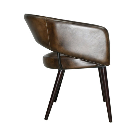 Kent Turner 23" Dining Chair in Antique Whiskey with Walnut Legs, Set of 2 by Home Trends & Design at Eve Furniture