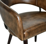 Kent Turner 23" Dining Chair in Antique Whiskey with Walnut Legs, Set of 2 by Home Trends & Design at Eve Furniture
