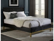 Kentfield Solid Wood California King Platform Bed in Black Drifted Oak by Modus Furniture at Eve Furniture