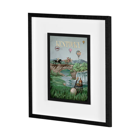 Kentucky Go USA (M) by Mercana Studio a Framed Art Print Matted under Glass by Mercana at Eve Furniture