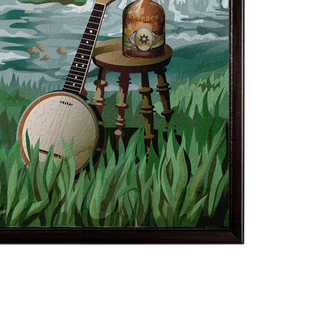 Kentucky Go USA (SM) by Mercana Studio a Hand Embellished Decograph Framed Art Print by Mercana at Eve Furniture