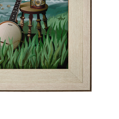 Kentucky Go USA (XL) by Mercana Studio a Hand Embellished Decograph Framed Art Print under Glass by Mercana at Eve Furniture