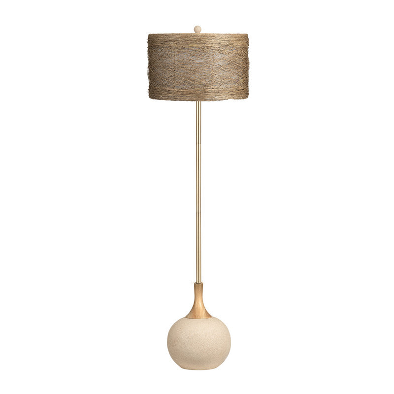 Kenya Tan/Brown Floor Lamp by Crestview at Eve Furniture