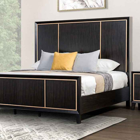 Kenyada Espresso 5-Piece Queen Bedroom Set by Furniture of America at Eve Furniture