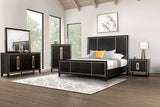 Kenyada Espresso 5-Piece Queen Bedroom Set by Furniture of America at Eve Furniture