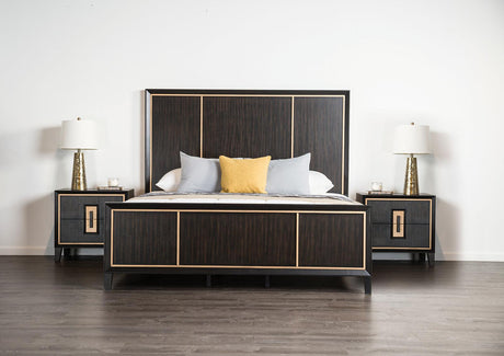 Kenyada Espresso Queen Panel Bed by Furniture of America at Eve Furniture