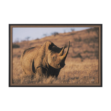 Kenyan Rhino by Max Blakesberg Studios a Hand Embellished Framed Photo Art Print Matted under Glass by Mercana at Eve Furniture