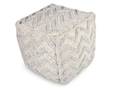 Kenzari Handwoven Pouf by Steve Silver at Eve Furniture