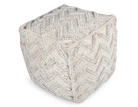 Kenzari Handwoven Pouf by Steve Silver at Eve Furniture