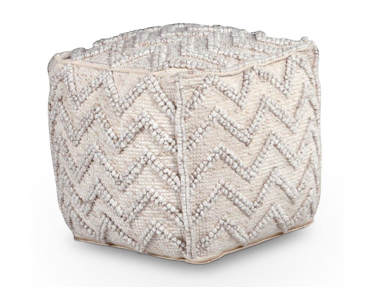 Kenzari Handwoven Pouf by Steve Silver at Eve Furniture