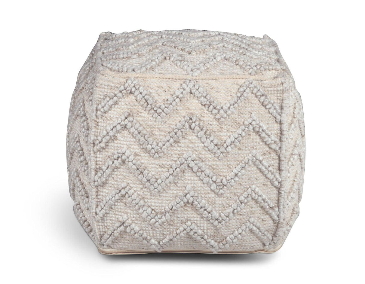 Kenzari Handwoven Pouf by Steve Silver at Eve Furniture