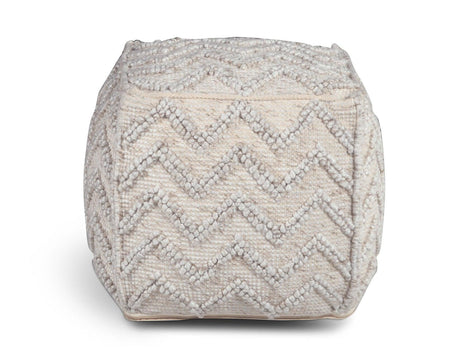 Kenzari Handwoven Pouf by Steve Silver at Eve Furniture