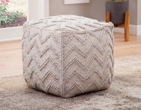 Kenzari Handwoven Pouf by Steve Silver at Eve Furniture
