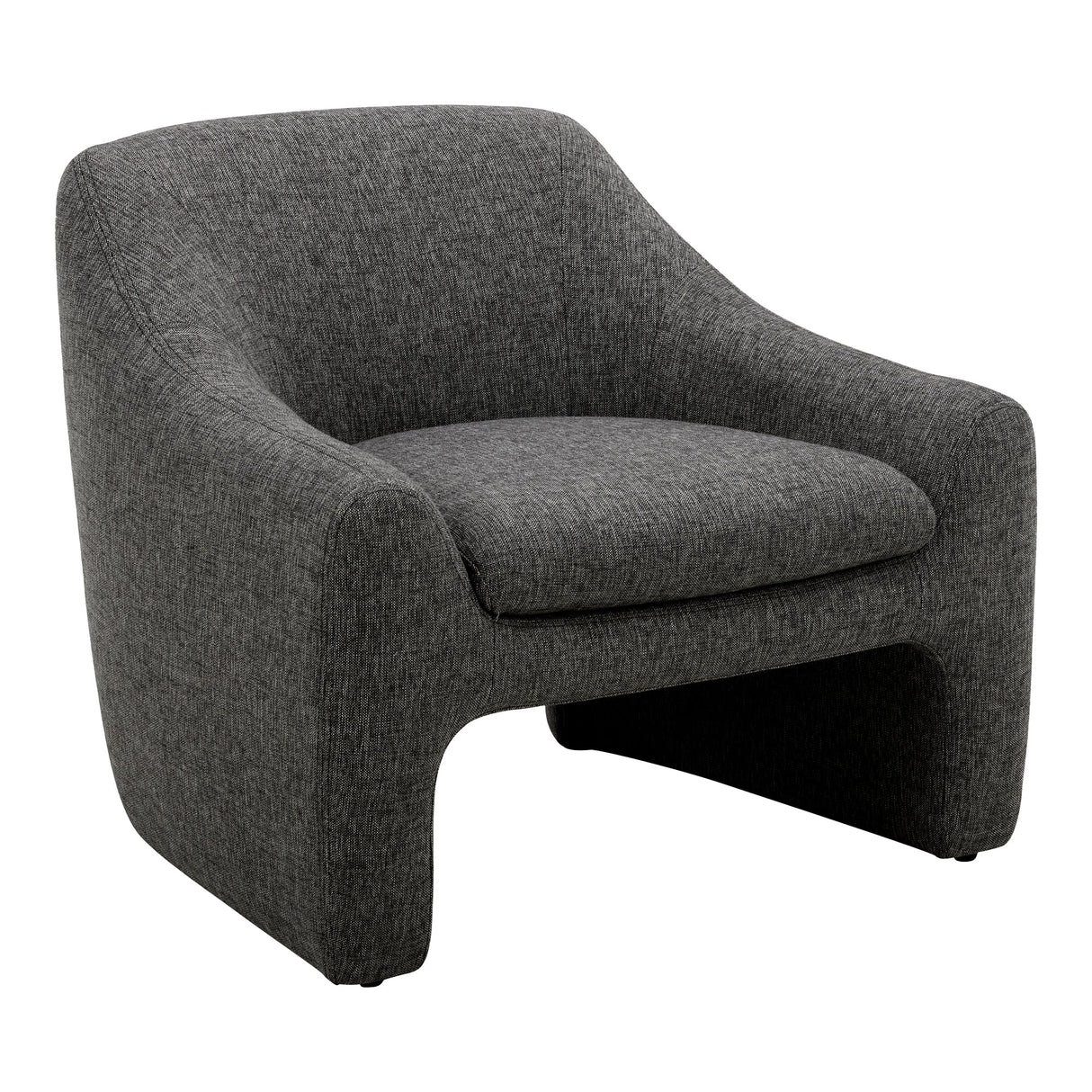 Kenzie Shadowed Grey Accent Chair by MOES at Eve Furniture