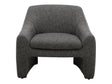 Kenzie Shadowed Grey Accent Chair by MOES at Eve Furniture