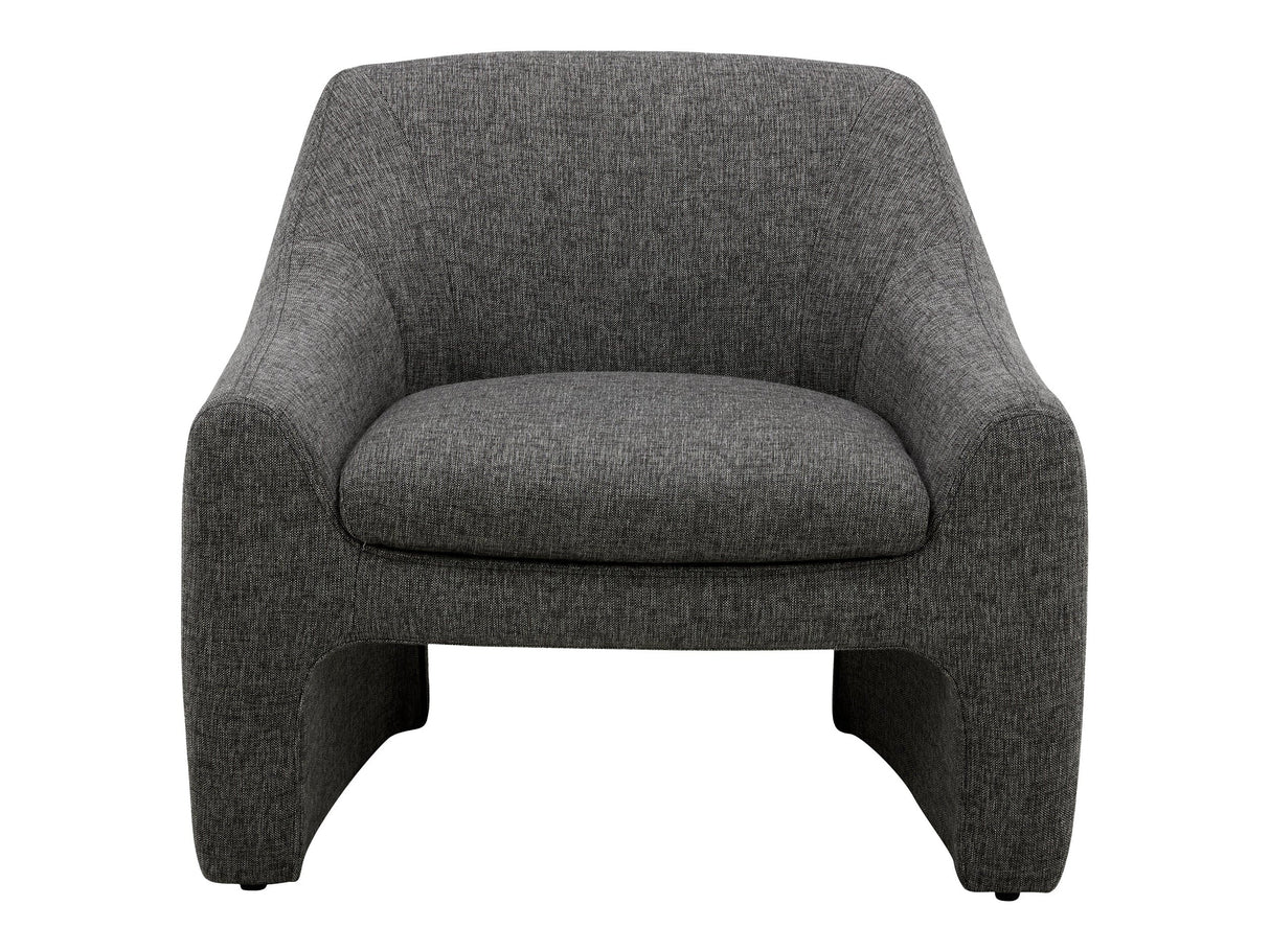 Kenzie Shadowed Grey Accent Chair by MOES at Eve Furniture