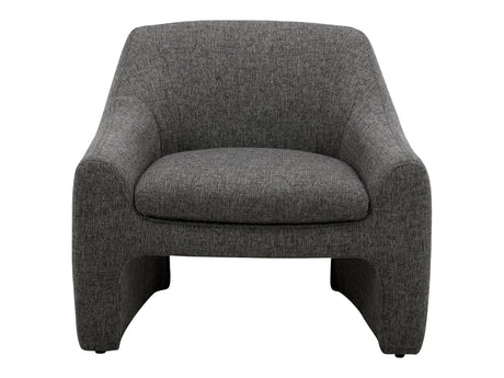 Kenzie Shadowed Grey Accent Chair by MOES at Eve Furniture