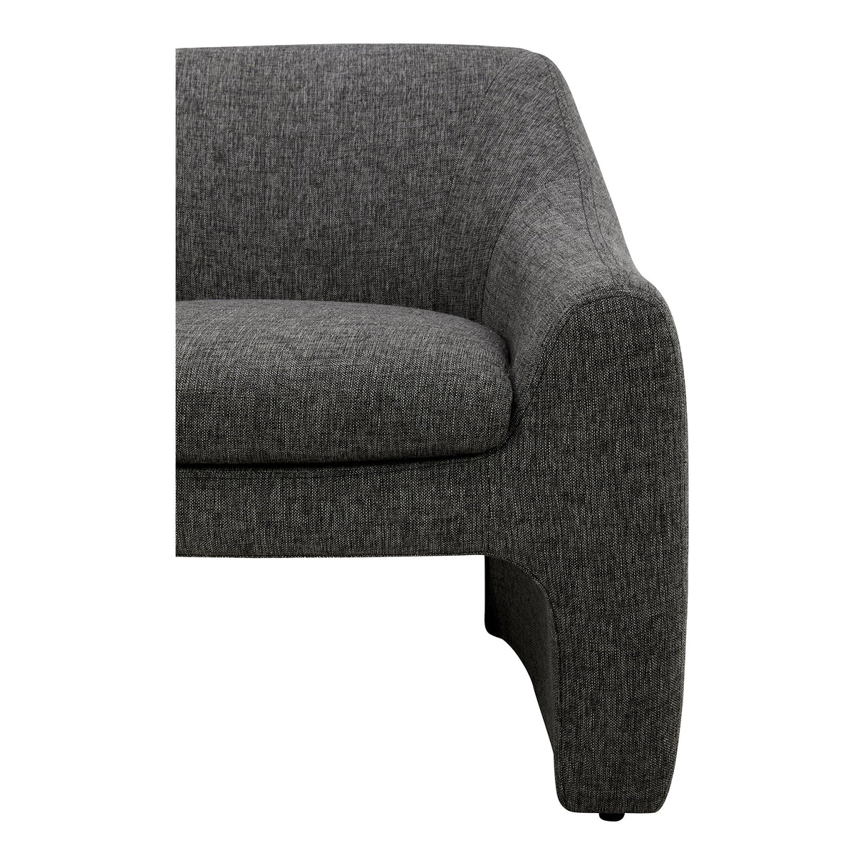 Kenzie Shadowed Grey Accent Chair by Moe's Home at Eve Furniture