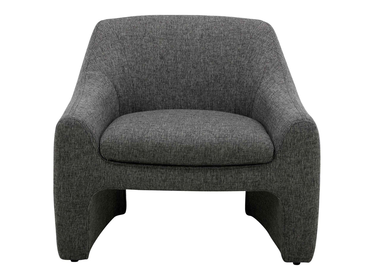Kenzie Shadowed Grey Accent Chair