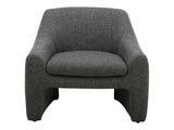 Kenzie Shadowed Grey Accent Chair