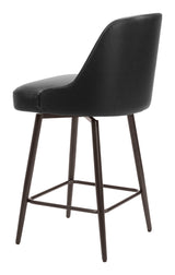 Keppel Black & Bronze Swivel Counter Stool by Zuomod at Eve Furniture