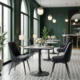 Keppel Black Swivel Dining Chair (Set of 2) by Zuomod at Eve Furniture